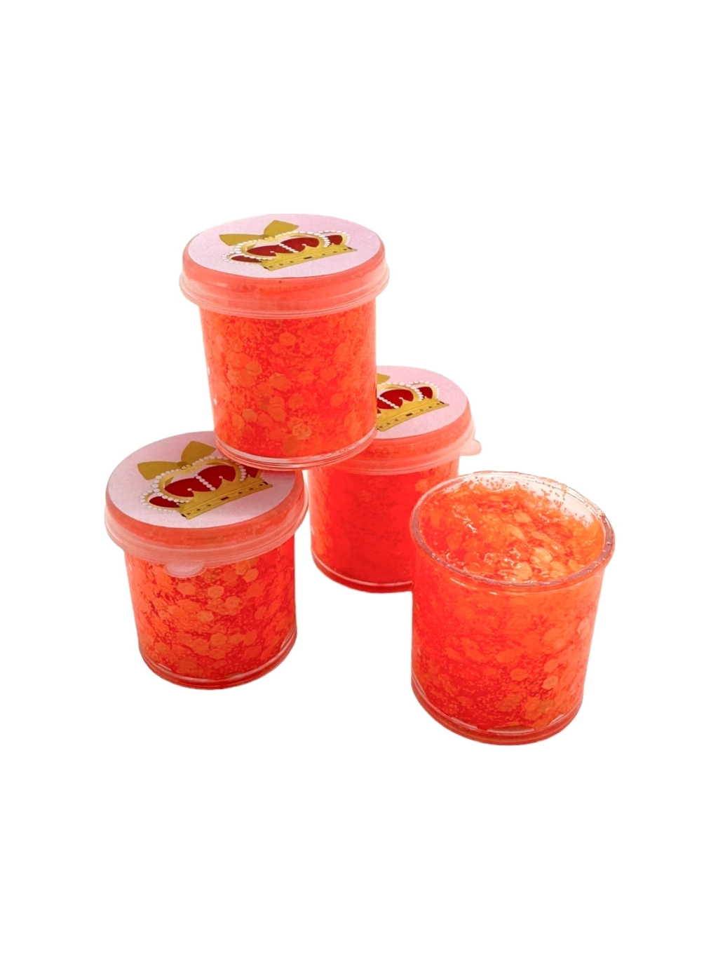 Glitter en gel naranja neon La Manola